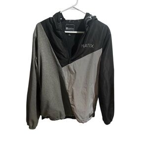 Matix Black and Gray Windbreaker Jacket